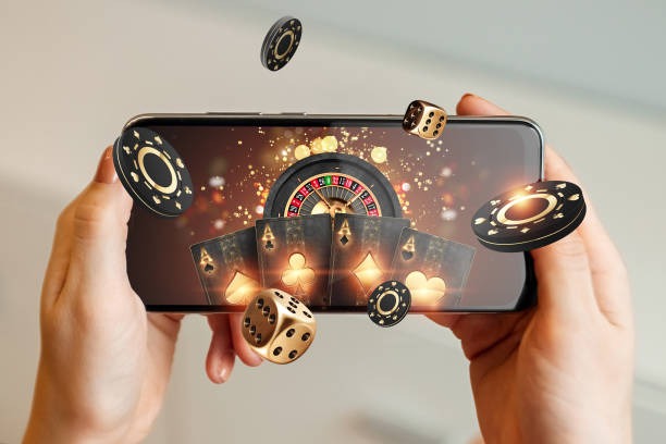 Navigation menu – all features accessible Mobile navigation menu showing games, promotions, and account sections